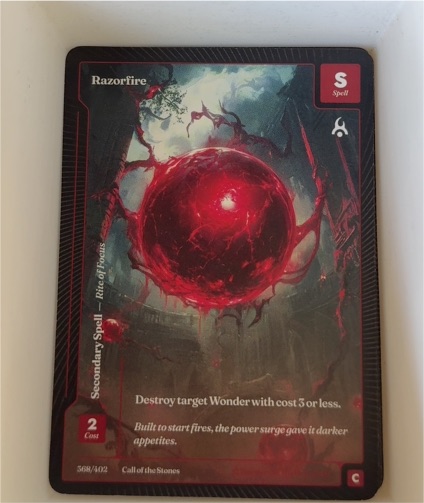2025 Call of the Stones #568 Razorfire — front