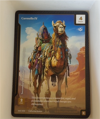 2025 Wonders of the First #322 Carmello IV — front