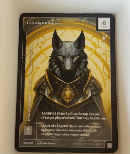 2023 Wonders of the First #256 Celestia Pathstrider — front
