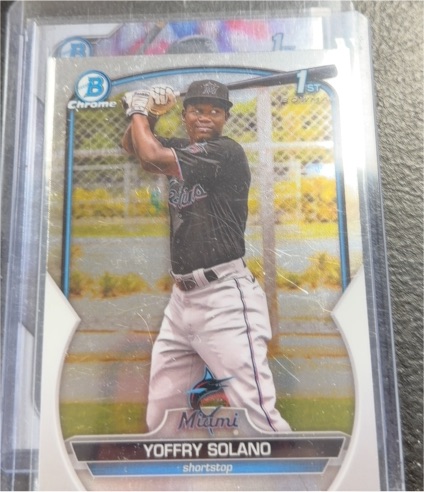 2023 Bowman Chrome #BCP-72 Yoffry Solano — front