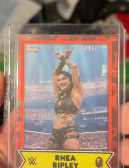 2025 Topps WWE x Bape #13 Rhea Ripley — front