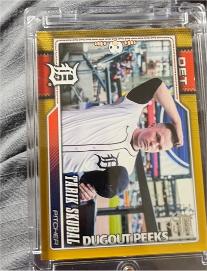 2026 Topps Celebration #300 Tarik Skubal Dugout Peeks — front