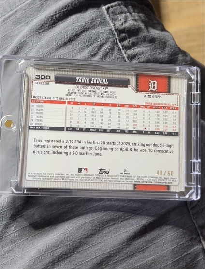 2025 Topps #300 Tarik Skubal — front