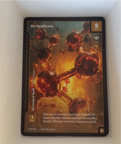 2026 Wonders of the First #149 Bio-Synthesize — front