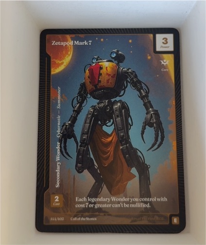 2025 Wonders of the First #144 Zetapod Mark 7 — front