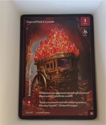 Call of the Stones Cart of Pink Crystals #1 — front