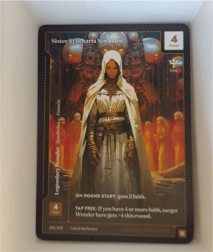 2025 Call of the Stones #004 Sister Syntharia Novastra — front