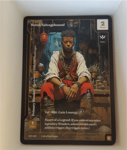 Wonders of the First #517 Borak Salvagehound — front