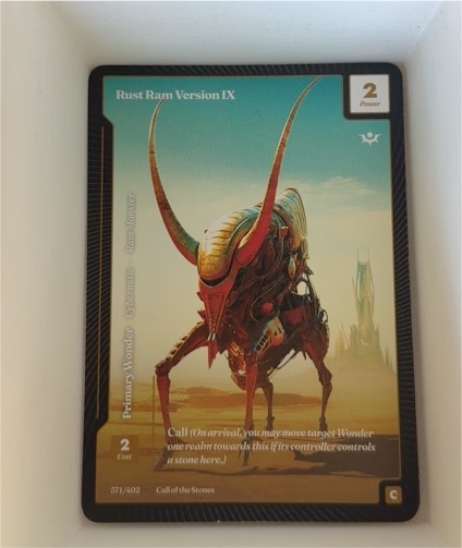 Wonders of the First Rust Ram Version IX 371/402 Call of the Stones — front