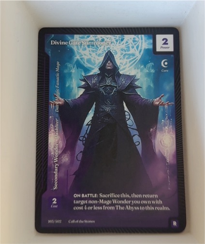 2025 Force of Will M05/142 Divine Gate Summoner — front