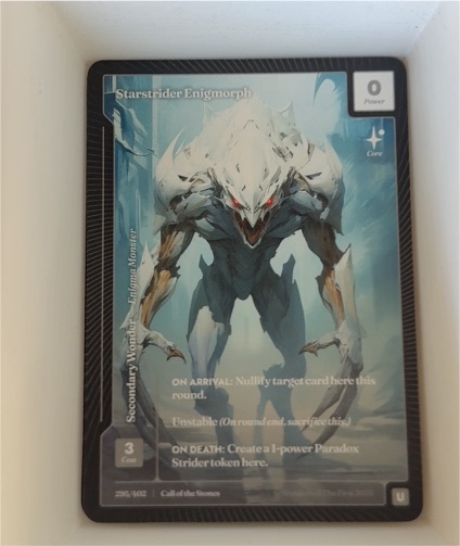 Call of the Stones #296 Starstrider Enigmorph — front