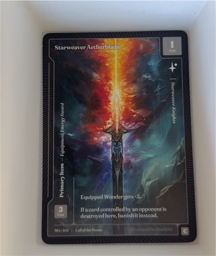 Wonders of the First #388 Starweaver Aetherblade — front