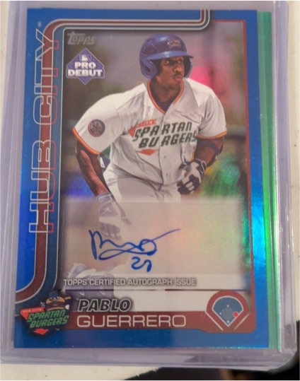 2025 Topps Pro Debut #PD-172 Pablo Guerrero — front