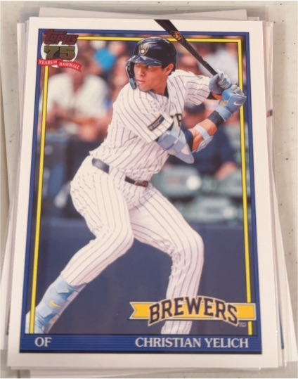 2026 Topps Series 1 #T91-83 Christian Yelich — front