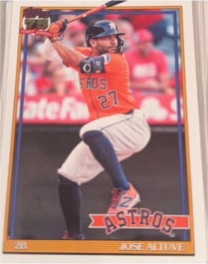 2026 Topps Series 1 1991 #T91-7 Jose Altuve — front