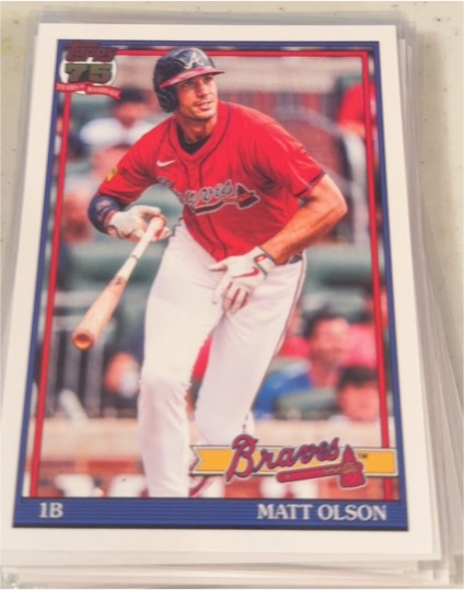2026 Topps Series 1 1991 #T91-53 Matt Olson — front