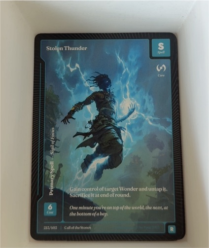 Wonders of the First #215 Stolen Thunder — front