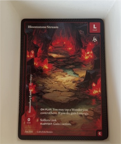 2025 Wonders of the First #316 Bloomstone Stream — front
