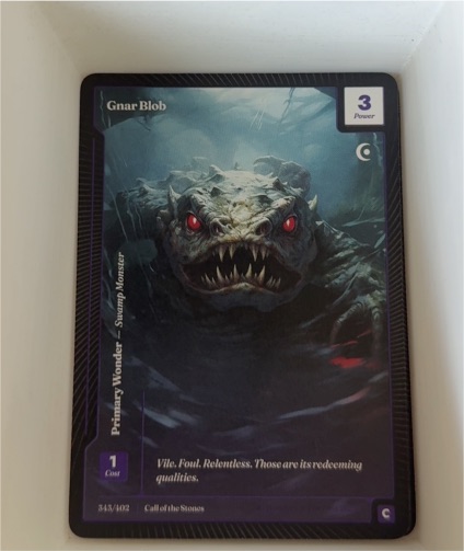 Wonders of the First 2025 Call of the Stones #343 Gnar Blob — front