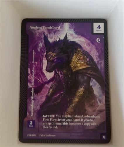 Call of the Stones #204 Ancient Tomb Lord — front