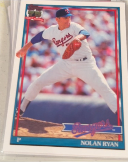 1991 Topps #T91-97 Nolan Ryan — front