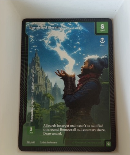 Call of the Stones 2023 #539 Burnished Blessing — front