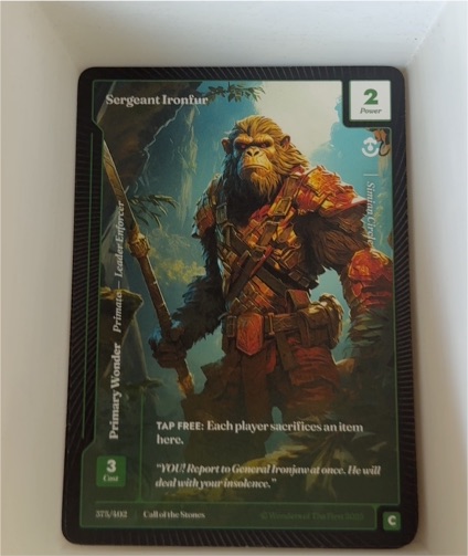 2025 Wonders of the First #37 Sergeant Ironfur — front