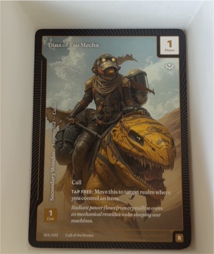 2025 Wonders of The First #165 Dina of Tau Mecha — front
