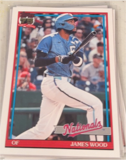 2026 Topps Series 1 - 1991 Topps Baseball James Wood #T91-16 — front