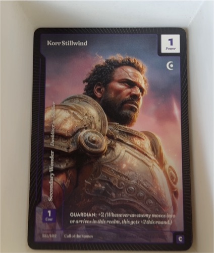 Wonders of the First #58/99 Korr Stillwind — front