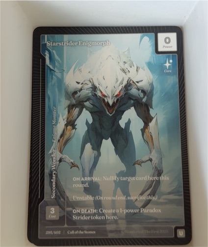 2025 Wonders of the First #295 Starstrider Enigmorph — front