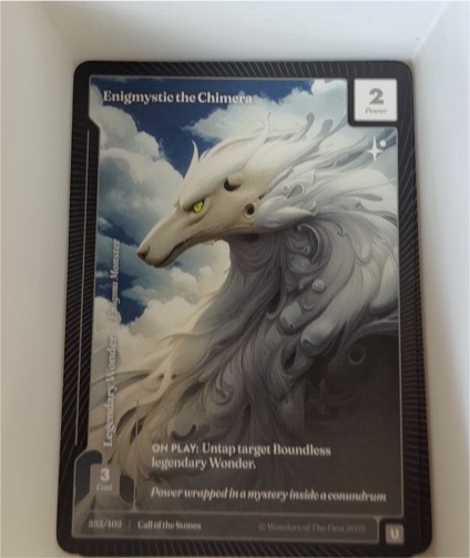 2025 Wonders of the First #082 Enigmystic the Chimera — front