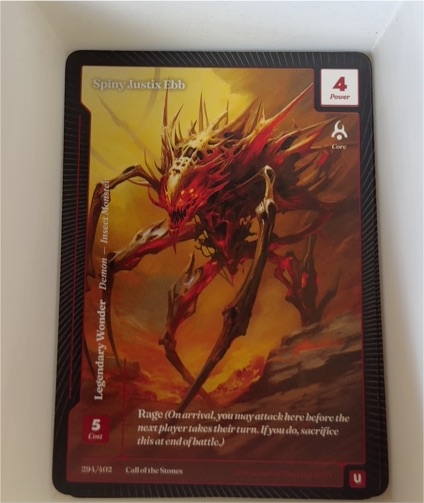 Wonders of the First Spiny Justix Ebb #294 — front