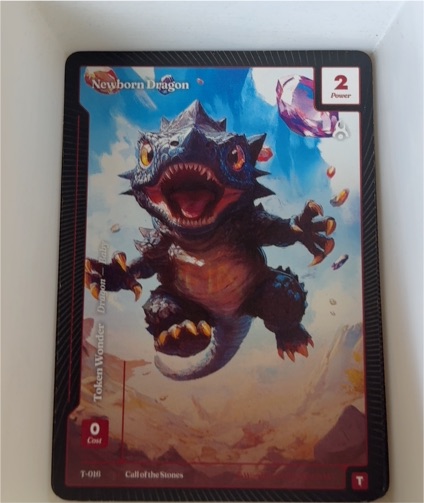 Call of the Stones T-011 Newborn Dragon — front