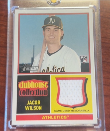 2025 Topps Heritage High Number Clubhouse Collection #CCR-JW Jacob Wilson — front