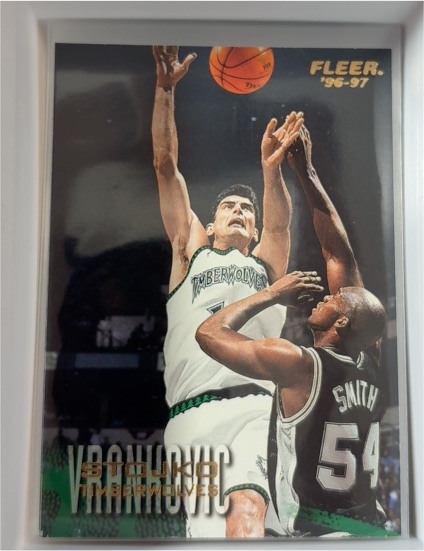 1996-97 Fleer #220 Stojko Vrankovic Minnesota Timberwolves — front