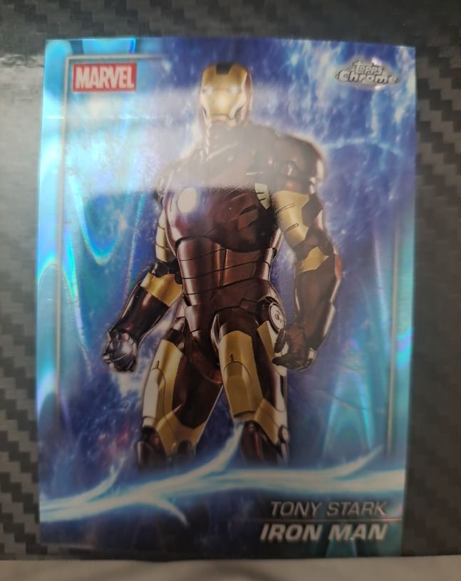 2025 Topps Chrome Marvel Studios #1 Tony Stark Iron Man — front