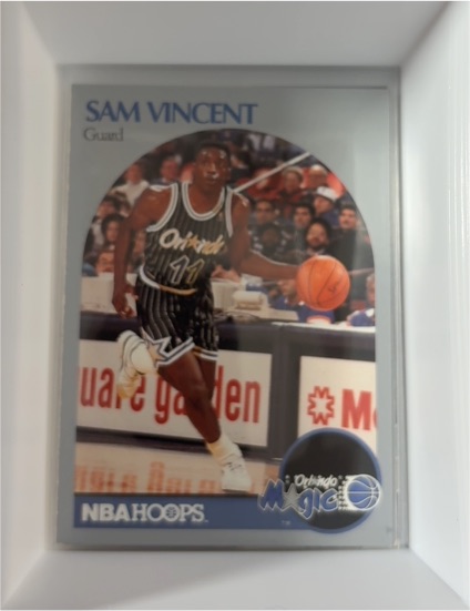1990-91 NBA Hoops #223b Sam Vincent — front
