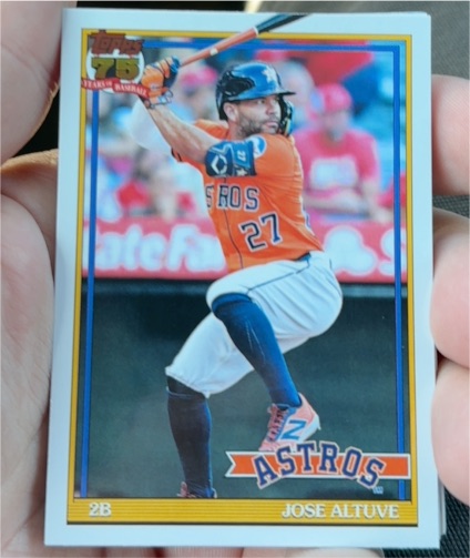 2026 Topps Series 1 #T91-7 Jose Altuve — front