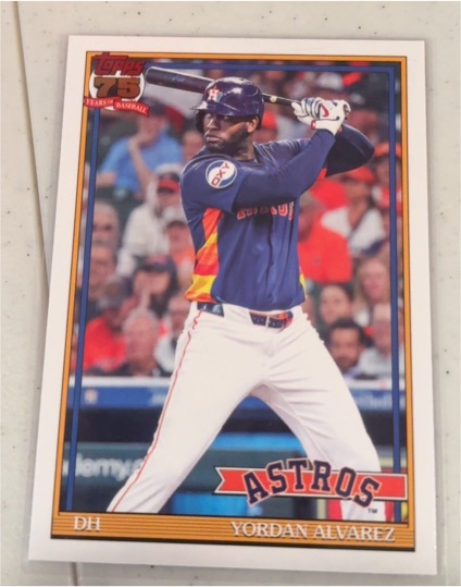 2026 Topps Series 1 #T91-36 Yordan Alvarez — front