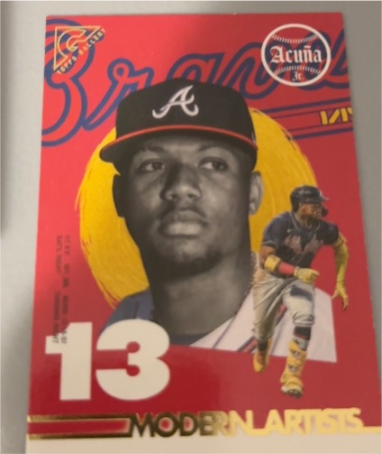 2022 Topps Gallery Modern Artists #MA-1 Ronald Acuña Jr. — front