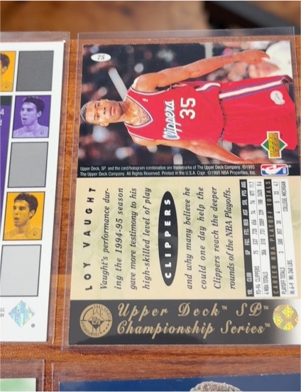 1995-96 Upper Deck SP Championship Series #C12 Loy Vaught — front