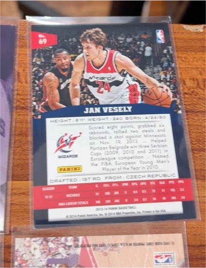 2014 Panini Prestige #69 Jan Vesely — front
