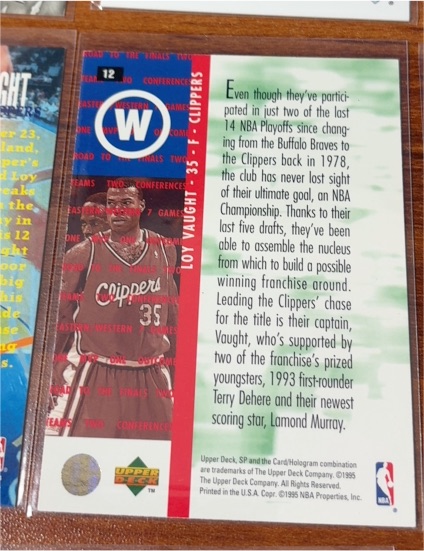 1994-95 SP Championship Series #12 Loy Vaught — front