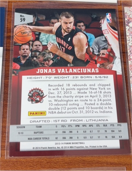 2012-13 Panini #265 Jonas Valanciunas — front