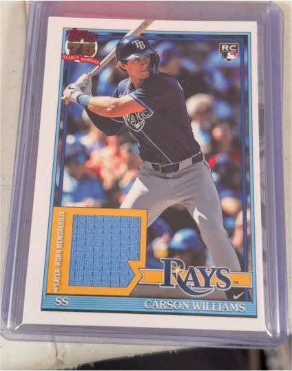 2026 Topps Series 1 #91R-CW Carson Williams — front