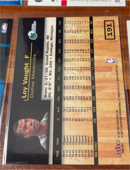 2000 Fleer #191 Lloy Vaught — front