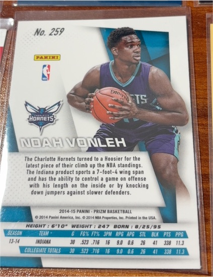 2014-15 Panini Prizm #259 Noah Vonleh — front