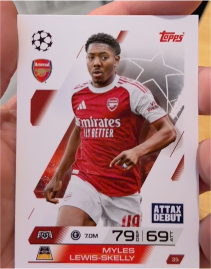 2025 Topps UEFA Champions League #35 Myles Lewis-Skelly — front