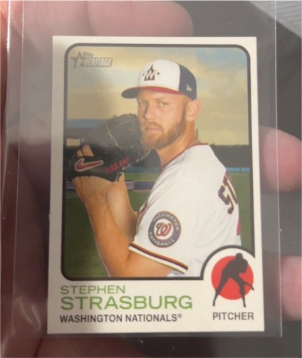 2022 Topps Heritage #139 Stephen Strasburg — front